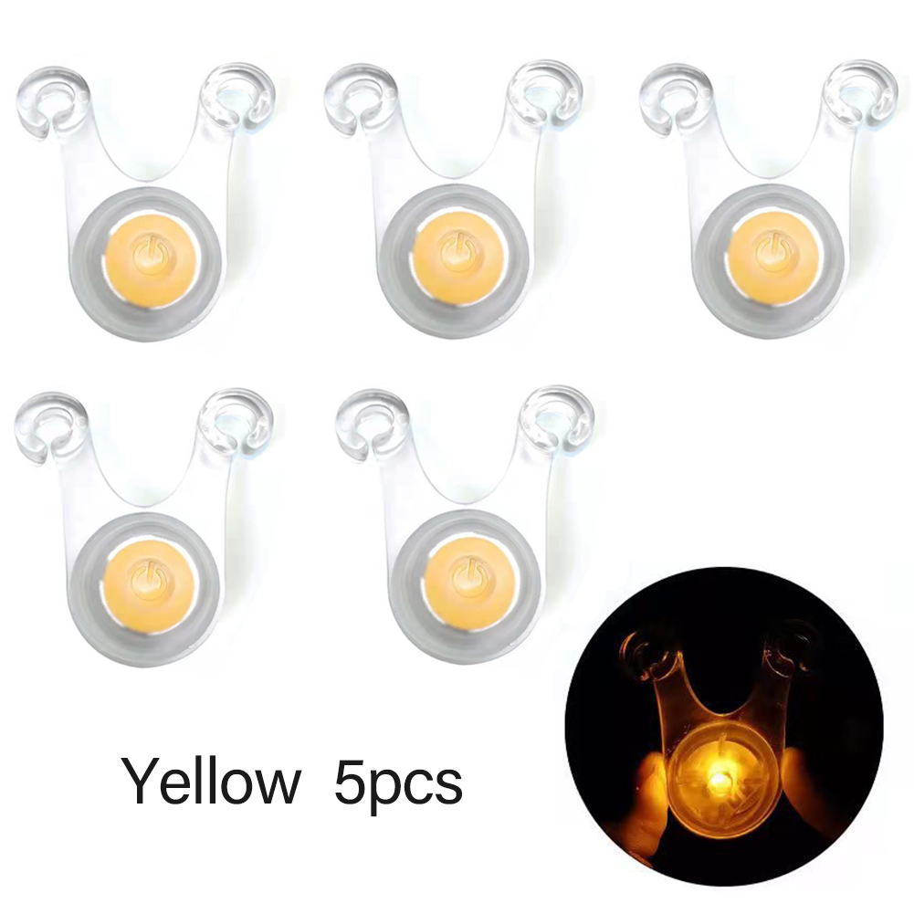 Cheap Goat Tents 5Pcs Waterproof LED Tent String Rope Guard Hanging Lights Mini Flashlight Outdoor Camping Warning Safety Lamp Random Color   